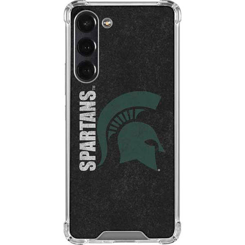Michigan State University Bold Spartans Logo Galaxy S24 FE Clear Case
